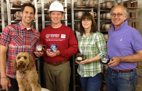 Niles Jimmy Julie and Peter Deneen, Olive too - Deneen Pottery