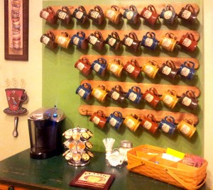 Photo of wall mug display