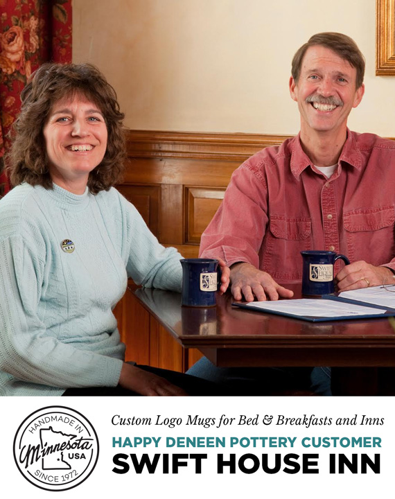 Swift House Inn - Custom Logo Mugs for Bed and Breakfasts, Inns and marketing ideas for Bed and Breakfasts