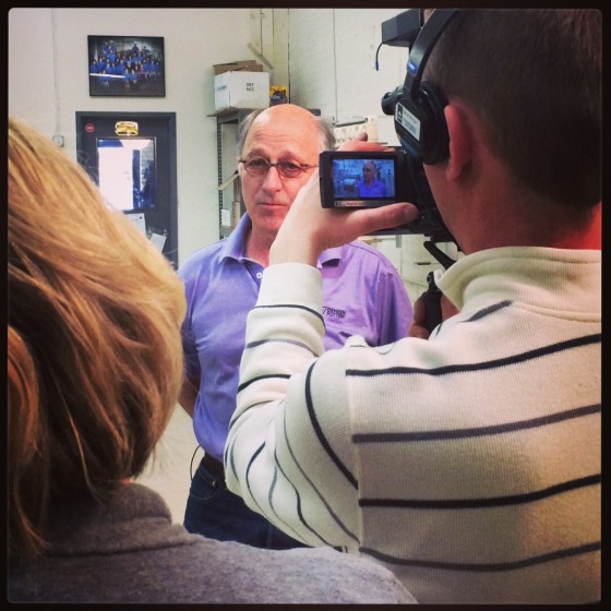 Photo of the video being recorded