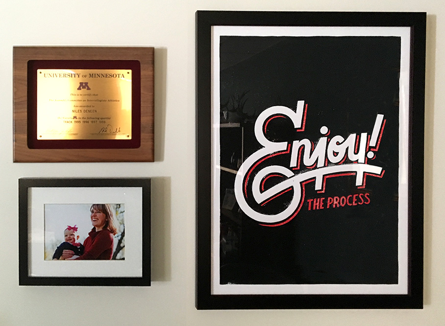Picture of the enjoy the process quote