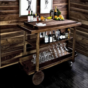 gift ideas man cave with bar cart and coffee mugs