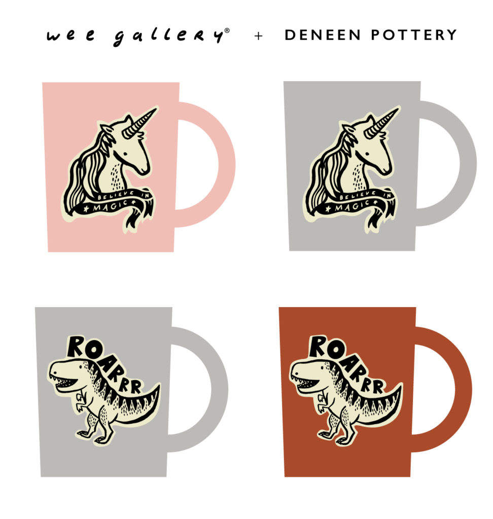 original concepts; the "Roaring" dinosaur and the "Believe in Magic" Unicorn. 