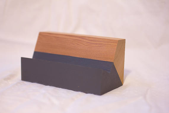 Handmade Cedar Business Card Holder