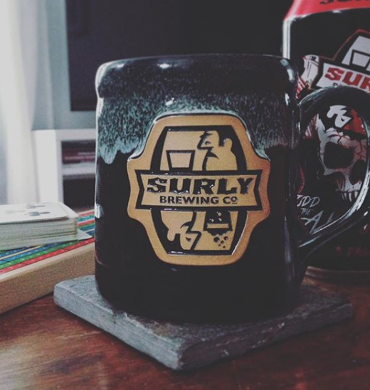 pottery mugs partnership surly brewing.