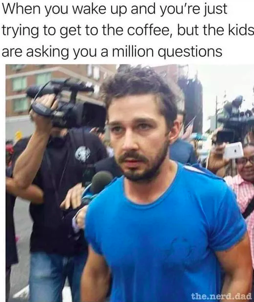 Shia Labeouf coffee meme