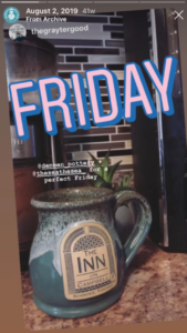 Elizabeth featured this Deneen mug in her morning coffee story on Instagram