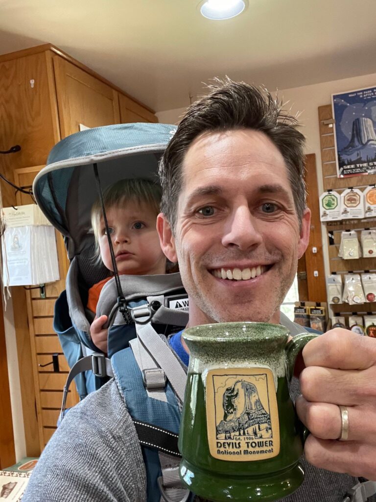 Niles found a Deneen mug at devils tower 