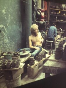 Phil working in the Meyers Park Basement c1977